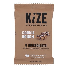 Kize Concepts - Energy Bar Raw Cookie Dough - Case Of 10-1.5oz Kize Concepts - Energy Bar Raw Cookie Dough - Case Of 10-1.5oz